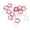 Red White Apple, variant on M Buder 24Pcs Metal Crochet Locking Stitch Markers (0.39 in / 1 cm) Colorful Apple Fruit Shaped Knitting Rings Craft Project Accessories