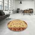 thumbnail image 3 of Ahgly Company Tapis Rectangulaire Intérieur Abstrait Orange Oriental, 2 Pieds x 5 Pieds, 3 of 6