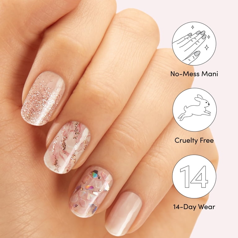Dashing Diva GLOSS Gel Nail Polish Strips Crystal Clear Includes