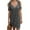 Dark Gray, variant on Gspmoly Womens Dress, Women Fashion Round Neck Strapless Solid Short Sleeve Dress Casual Loose Dress Cocktail Dress Holiday Gifts