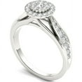 thumbnail image 2 of 5/8 Carat T.W. Diamond Cluster Halo 10kt White Gold Engagement Ring, 2 of 5