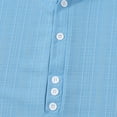 thumbnail image 7 of Ashirexll Hoodies for Men, Big and Tall Shirts for Men, Summer Exercise Fitness Fashion Casual Button Short Sleeve Hooded Shirts, 7 of 7