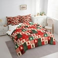 thumbnail image 3 of Castle Fairy Teenagers Christmas Tree 7-Piece Twin Bedding Sets,Geometric Lattice Bedding Comforter Set,Festival Xmas Breathable Sheet Sets,Luxury Bedroom Decor, 3 of 7