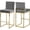Gray, variant on Meridian Furniture Giselle 26"H Velvet Counter Stool in Gray