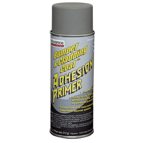 Urethane Supply Co. Polyvance Bumper & Cladding Coat 3612-A Low VOC Adhesion Primer, 11 oz Aerosol Can, Dark Gray, Liquid
