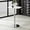 White+Silver, variant on Modern 23.6" Round Bar High Pub Bistro Table with Stainless Steel Base for Home Bar Kitchen Patio Party