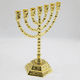 thumbnail image 2 of Candelabro de oro de regalo de aleación de zinc, adornos de metal, candelabro de oro, candelabro menorá, 2 of 5