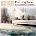 thumbnail image 2 of ODIKA 6'x9' Machine Washable Non-Slip Area Rug, Misty Abstract Featuring Blurred Gradient Swirls and Overlays High Traffic Rug, Gray, 166372, 2 of 7