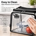 thumbnail image 2 of MODANU Stadium Approved Clear Lunch Bag - Heavy Duty Transparent Box with Handle for Work Correctional Officers Men & Women (Black), 2 of 6