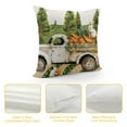 thumbnail image 4 of Nawypu  Easter Lumbar Pillow Cover Spring Farmhouse Bunny Truck Carrots Rabbit Decor Spring Outdoor Decorative Throw Cushion Case for Sofa Couch Home Bed, 4 of 5