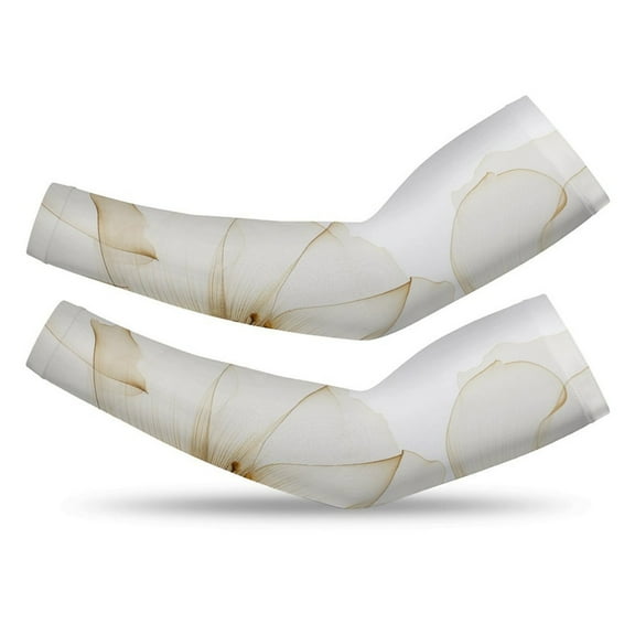 Abstract Flowers Cooling Arm Sleeves For Men & Women Sunscreen Arm Cover For Gardening Outdoors