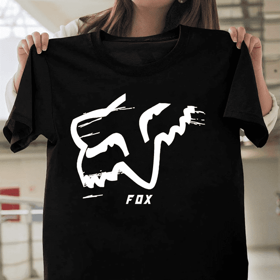 Motocross Racing Fox Head Logo Dirt Bike Extreme Sports Biker Rider Graphic V1130559 Unisex T-Shirt, Size Up to 5XL