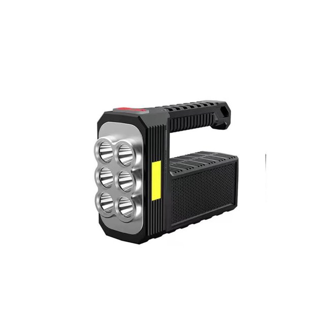 Toystoory Linterna portátil de mano para acampar, senderismo, viajes, ciclismo, linterna de mano, equipo para exteriores, accesorio de 6 Cuentas Solares