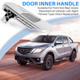 thumbnail image 5 of Left Car Interior Door Inner Handle for 2012-2021 Everest 2015-2021 BT50 2012-2019 Silver Grey, 5 of 6