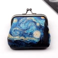 thumbnail image 2 of Small Wallet Women Mini Printing Coin Purses Hasp Cash Card Handbags Clutch Money Change Bag Famous Van Gogh Oil Printing, 2 of 6