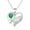 Green, variant on Nmdmisc I LOVE YOU Mom Birth Stones Necklace, Silver Love Heart Pendant Necklace for Mom, Necklace Gift for Mother with 16''+2'' Chain