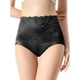 thumbnail image 6 of LELINTA Womens Cotton Underwear Lace High Waist Full Coverage Brief Panty 4 Pack, 6 of 8