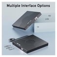 thumbnail image 5 of USB3.0 External CD DVD Drive - Burner Player with Lan Interface & SD/TF Card Reader for Laptop PC, 5 of 5