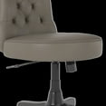 thumbnail image 3 of Bush Fairview Mid Back Faux Leather Office Chair in Washed Gray, 3 of 5