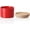 Red, variant on SWEEJAR Kitchen Canisters Ceramic Food Storage Jar, Stackable Containers with Airtight Seal Wooden Lid - 5 Fl Oz(Red)