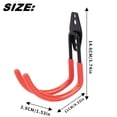thumbnail image 3 of Garage Hook Heavy Duty, Garage Utility Double Hook, Wall Mount Storage Organizer with Anti-Slip Coating, Garage Storage Hooks for Hanging Bike, Ladder, Garden Tools, Hose, 1 Pc, 4.33x1.53x5.74", 3 of 8