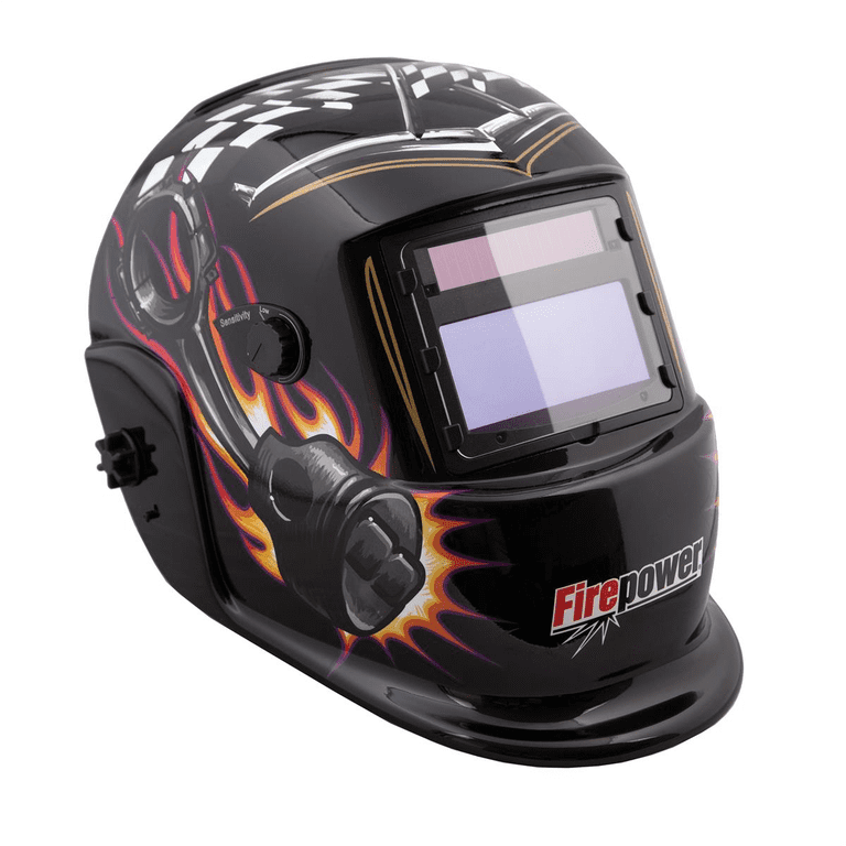 Firepower 1441-0086 Auto-Darkening Welding Helmet, Piston & Plug