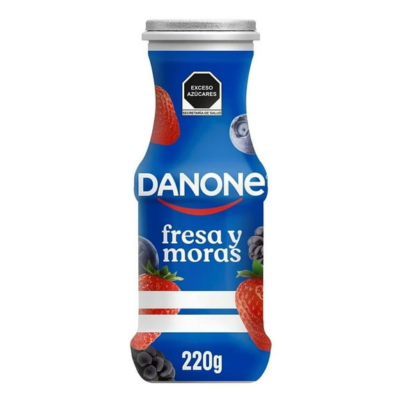 Yoghurt bebible Danone fresa y moras 220 g