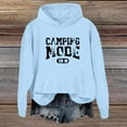 thumbnail image 3 of Camping Mode On Hoodies for Women Casual Graphic Hooded Sweatshirt with Pockets for Camping Enthusiasts Pullover Tops, 3 of 4