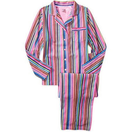 Secret Treasures Notch Collar Fleece Pj Set