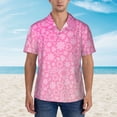 thumbnail image 4 of Lsque Breast Cancer Pink Ribbons Awareness pattern Hawaiian Shirt for Men, Unisex Summer Beach Casual Short Sleeve Button Down Shirts-XX-Large, 4 of 9