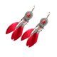 thumbnail image 2 of Jumpingount Pendientes bohemios estilo colgante largo 1 par accesorios de moda llamativos decoración de fiesta de vacaciones para mujeres niñas rojo Ropa, zapatos y accesorios Miscelánea Rojo Jumpingount AP009321-05B, 2 of 6