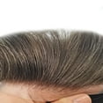 thumbnail image 3 of LYRICAL HAIR Lace Center Toupee for Men Human Hair Replacement System Transparen French Lace with PU Around Mens Toupee Hair Pieces Wig Black Brown Blonde Gray Hair, 3 of 20