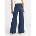 thumbnail image 5 of Sofia by Sofia Vergara Women's and Women's Plus Margot Wide Leg High Rise Jeans, 30.5" and 32.5" Inseams, Sizes 0-28, 5 of 5