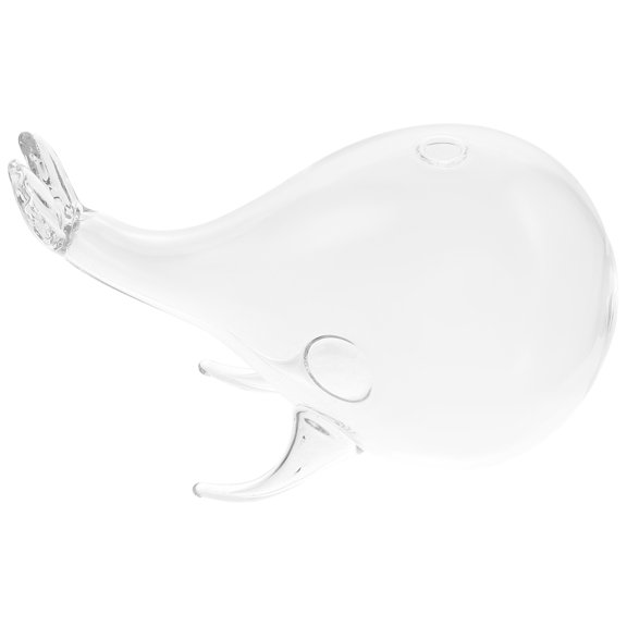 Amphora Seashells Whale Glass Vase Transparent Vase Bride 12.9x8cm