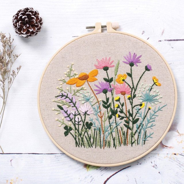 MYG Beginner Needlework Kits Embroidery Set Cross Stitch Series DIY Crafts