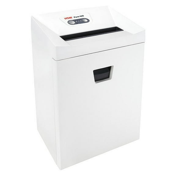 Hsm Paper Shredder, Cross-Cut, White, 9.2 gal. Pure 420c