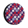 thumbnail image 1 of Fotbe golf Funda de Llanta de Repuesto con Estampado, Engrosada, Ajuste Universal para Jeep, Remolque, RV, SUV, Camión-16 inch, 1 of 6