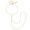Gold-H, variant on VNOX Stainless Steel 18K Gold Plated Faceted Hand Chain Bracelet for Birthday Gift
