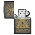thumbnail image 2 of Zippo Eye of Providence Black Matte Pocket Lighter, 2 of 7
