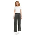 thumbnail image 2 of Self Esteem Juniors Washed Wide Leg Sweatpants with Slits, Sizes XS-XL, 2 of 5