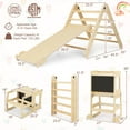 thumbnail image 2 of YYAo Indoor Jungle Gym, Indoor Playground Climbing Toys, 7-in-1 Toddler Climbing Toy Connected Table and Chair Set for Boys and Girls Aged 3-14 Years Old-Natural, 2 of 3