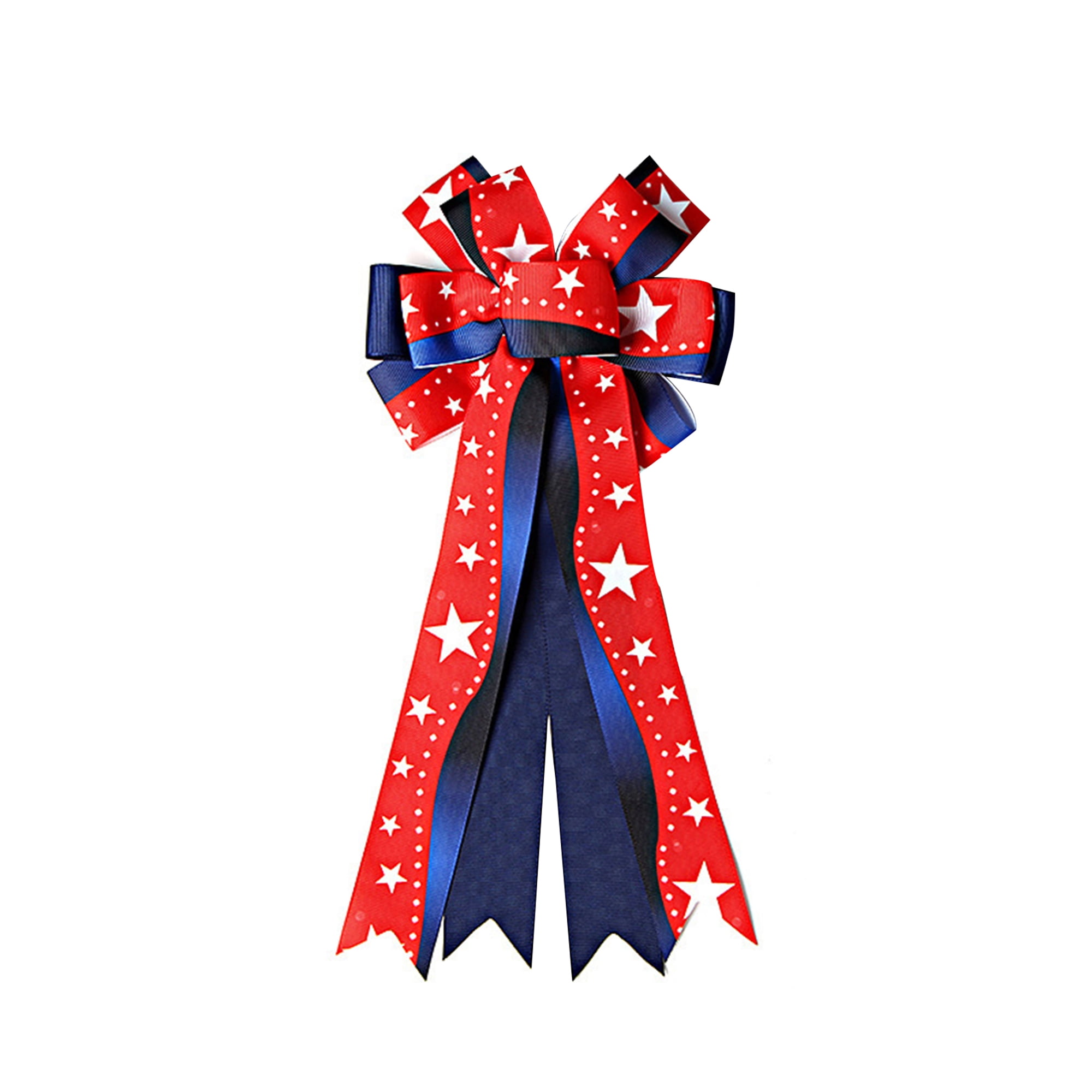 Memorial Day Decorations,Burlap Red White Blue Stripe Stars Bows for