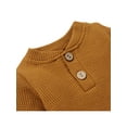 thumbnail image 5 of 2Pcs Toddler Outfits, Henley Neck Long Sleeve Romper + Casual Pants, 5 of 9