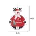 thumbnail image 3 of Xuniizn Christmas Countdown 24 Days Calendar Xmas Wooden Advent Calendar Christmas Countdown Ornament Decoration, Wood, Red, 3 of 7
