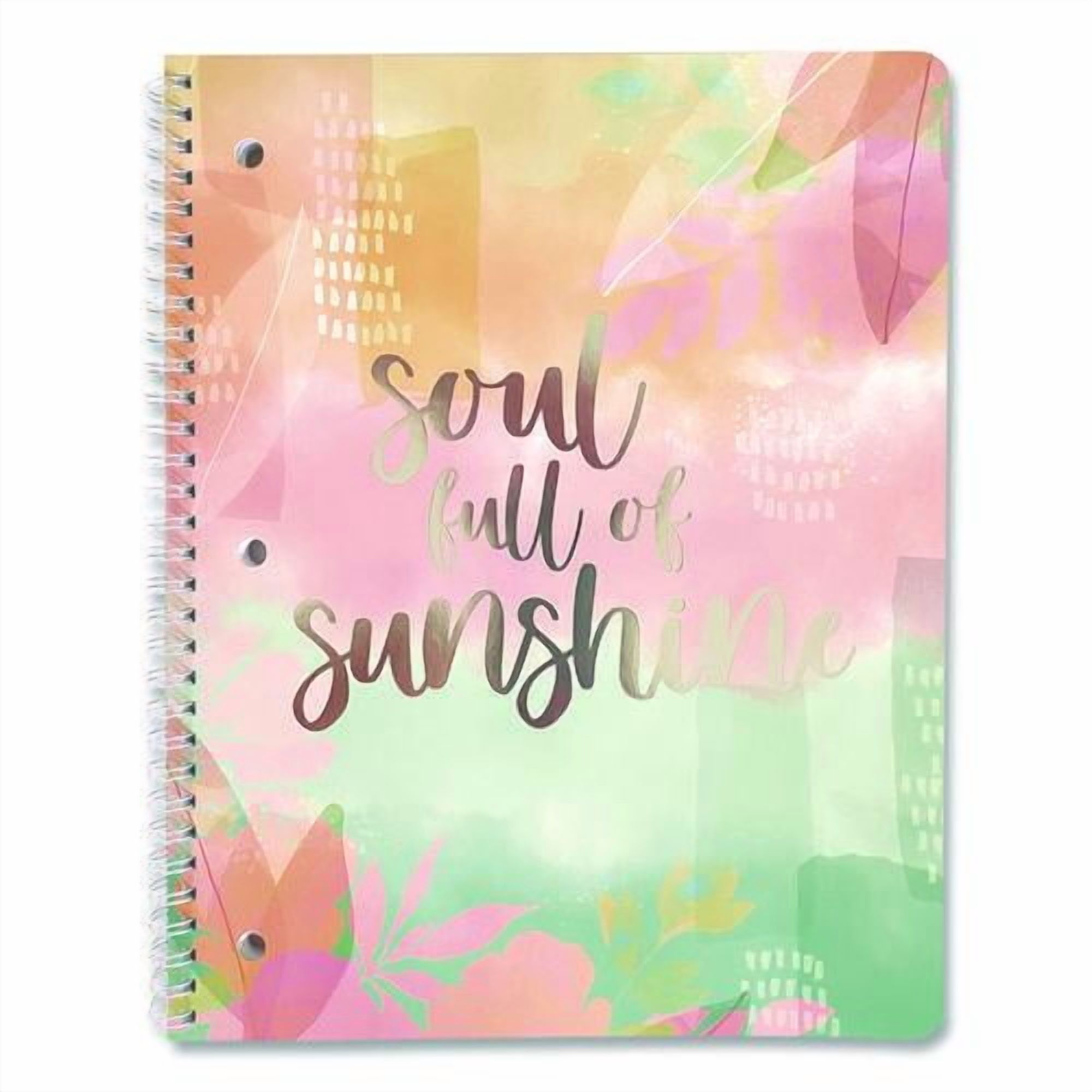 Silver Lining Hardcover Journal, Medium/College Rule, Randomly Assorted Cover Color, (80) 10 x 8.5 S | Bundle of 5