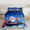 thumbnail image 2 of Castle Fairy 3-Piece Full Santa Deer Christmas Comforter Set, 2 of 8