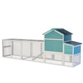 thumbnail image 3 of imerelez 118 inch Wooden Chicken Coop with Nesting Box and Free-Range Door, All-Weather Asphalt Roof, Sliding Tray for Easy Cleaning, Large Outdoor Poultry Cage for Chickens, Ducks, 3 of 9