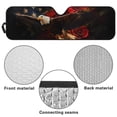 thumbnail image 6 of HUIACONG US Flag Eagle Windshield Sun Shade for Jeep Wrangler TJ JK JKU JL JLU ,Aluminum Foil Film Car Winshied Sun shade,Effectively Blocking Heat and UV Rays, 6 of 6
