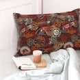 thumbnail image 4 of Fuzoiu Coffee Stamp Print Pillow Case with Hidden Zipper,Pillow Covers,Soft and Comfortable Pillowcase-14"x20", 4 of 6