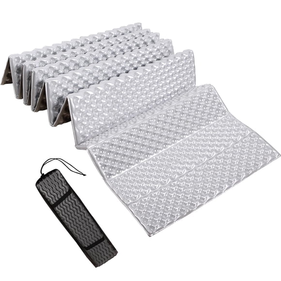 REDCAMP Almohadilla para dormir de espuma de celda cerrada para acampar, 22 pulgadas de ancho, ligera, plegable, para acampar, para senderismo, mochilero, 72 x 22 x 0,75 pulgadas, gris, 1 paquete